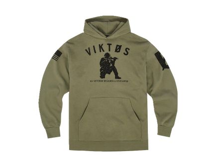 Viktos Varsity Hoodie, Olive Heather - Small