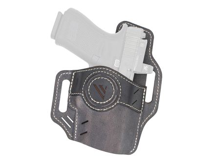 Versacarry Vintage Luna OWB Holster RH Leather SZ 01, Black/Gray