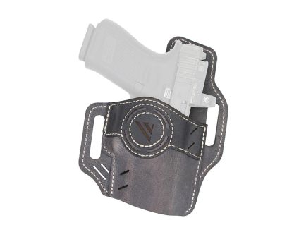 Versacarry Vintage Luna OWB Holster RH Leather SZ 02, Black/Gray