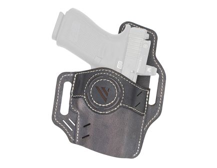 Versacarry Vintage Luna Sig Sauer P365 OWB Holster RH Leather SZ 04, Black/Gray