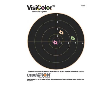 Champion VISICOLOR, 8" BULLS(10/PK) 45824