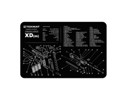 Slip 2000 - Tek Mat Gun Cleaning Mat Springfield XDm - TMAT-XDm