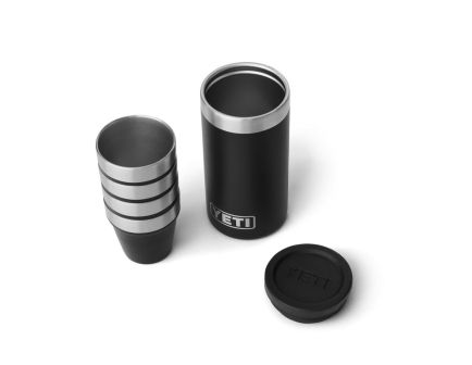 Yeti Shot Glasses with Carrying Case, Black